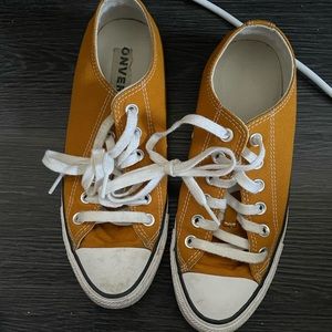 Mustard yellow Converse